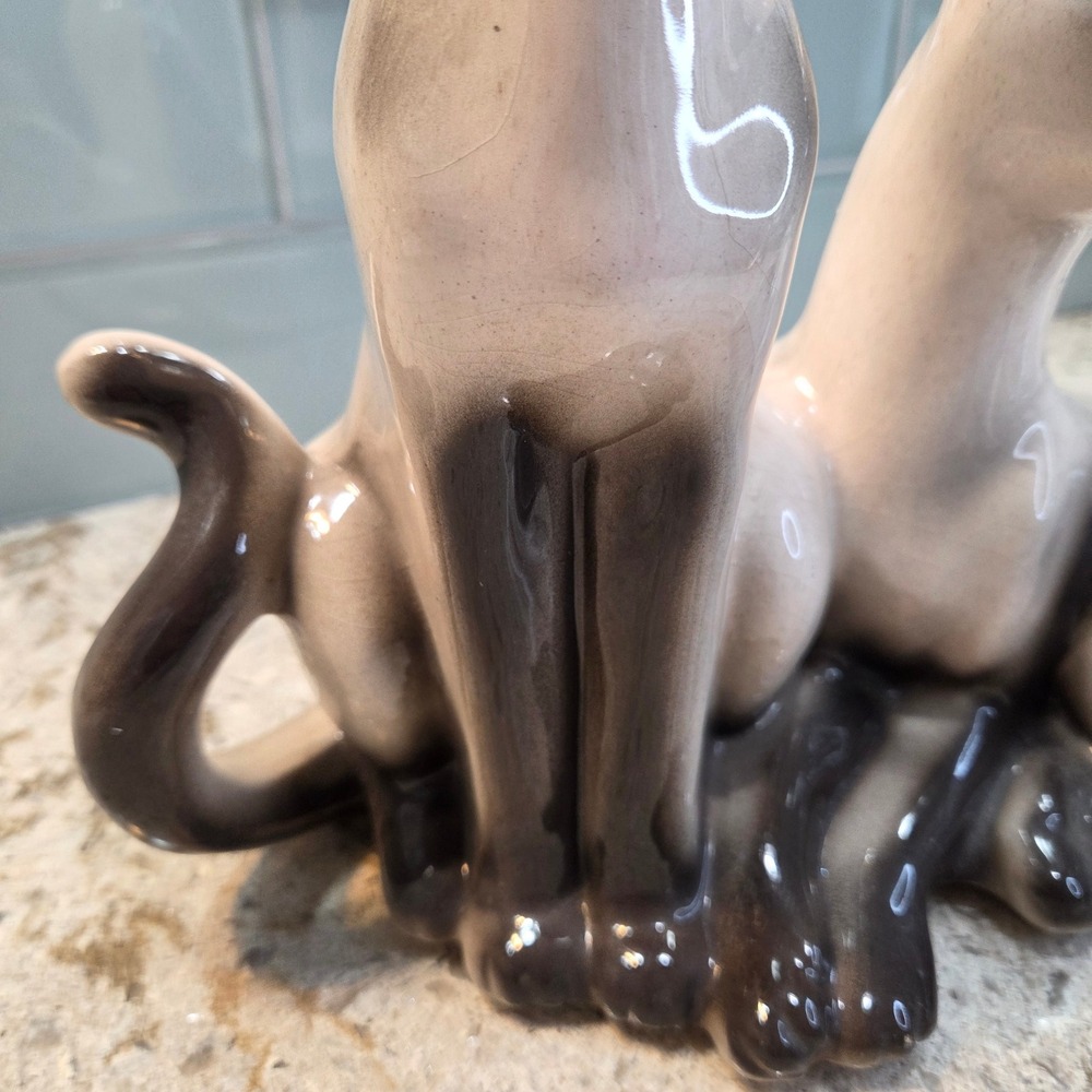 Vintage Lane & Co California Siamese Cat TV Lamp Mid Century Modern Ceramic MCM - Picture 13 of 16